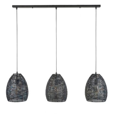 industriële hanglamp 3-lichts ovaal Silan afbeelding 1