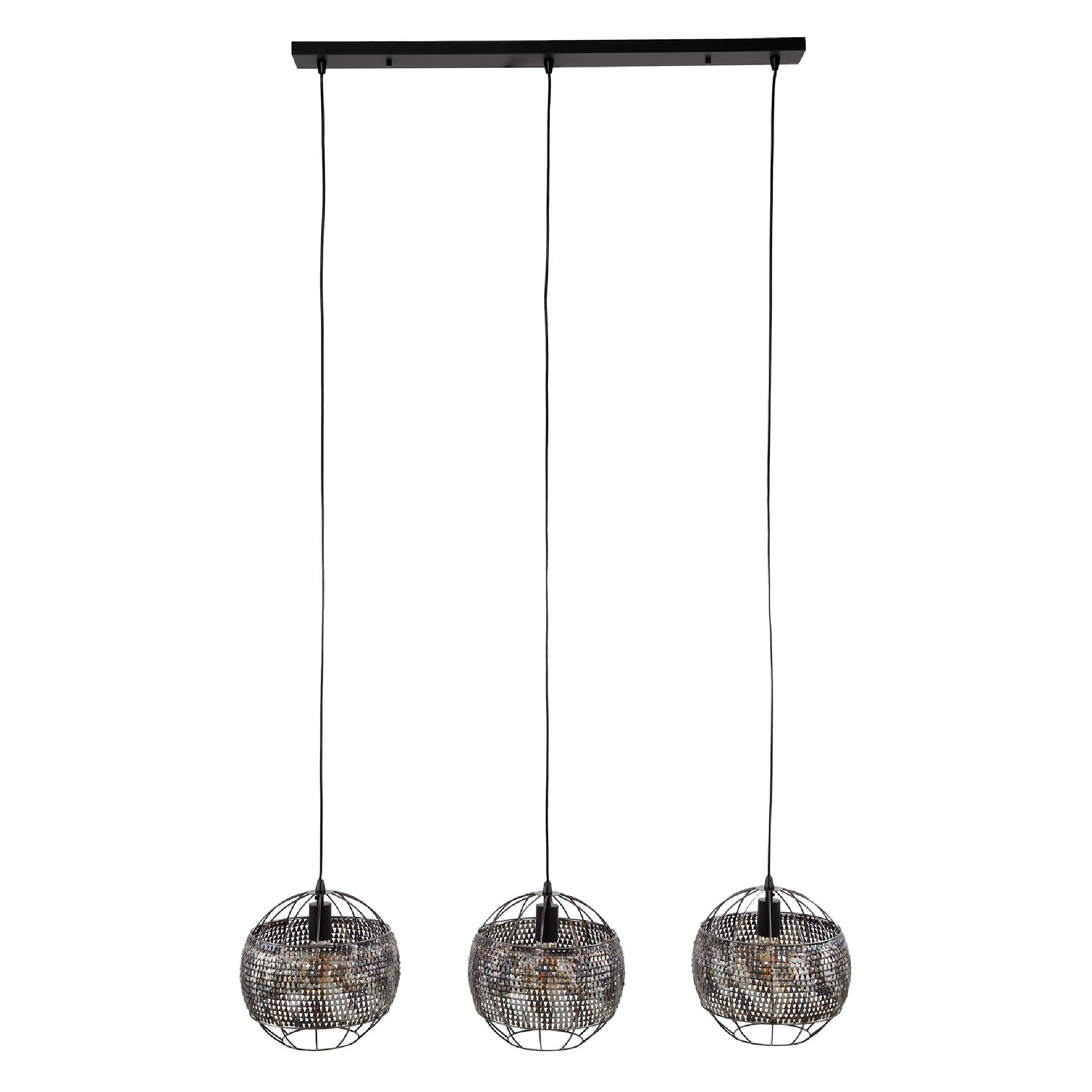 industriële hanglamp Silan 3-lichts eettafel afbeelding 1