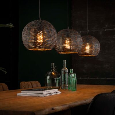 industriële hanglamp Silan 3-lichts afbeelding 3
