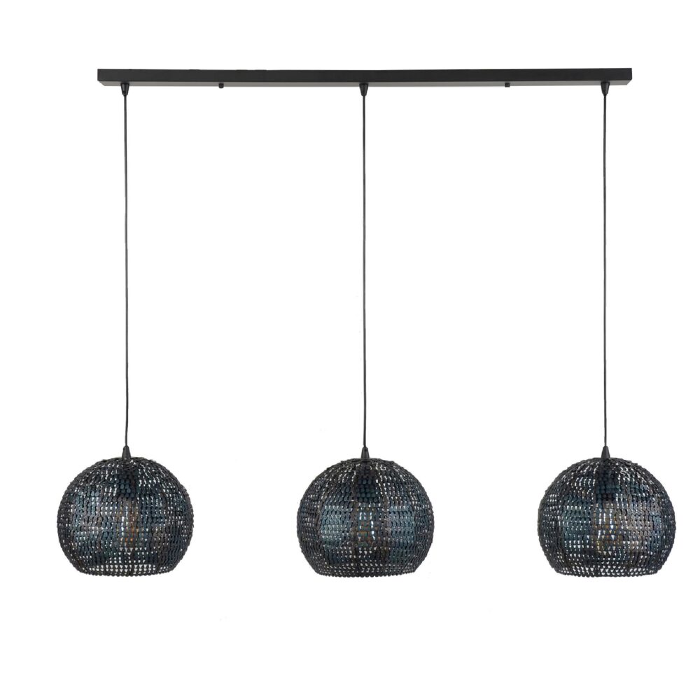 industriële hanglamp Silan 3-lichts afbeelding 1