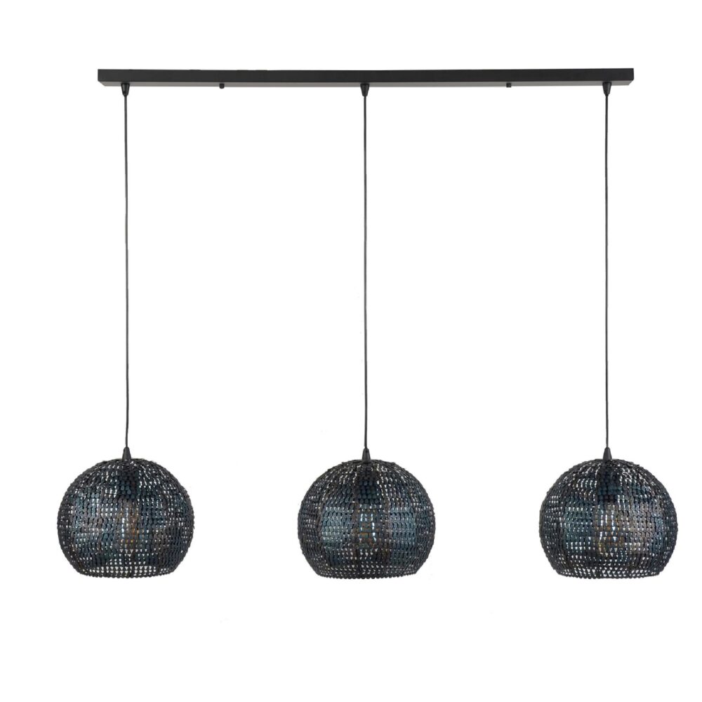 industriële hanglamp Silan 3-lichts afbeelding 1