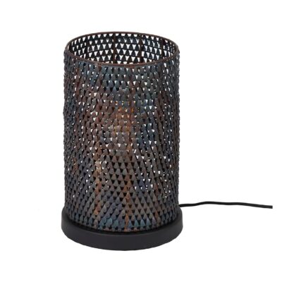 Silan zwart bruine tafellamp E27 afbeelding 1