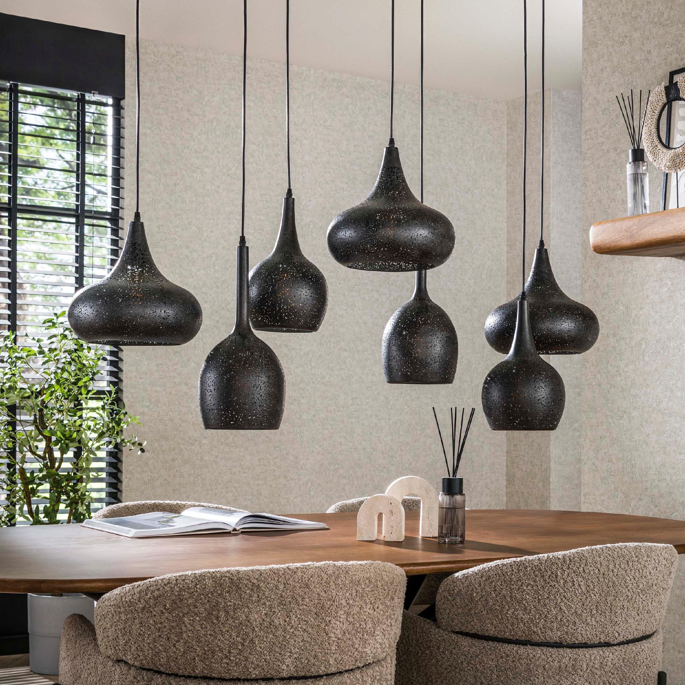 Nest of Nora hanglamp 7 lichts boven eettafel afbeelding 3