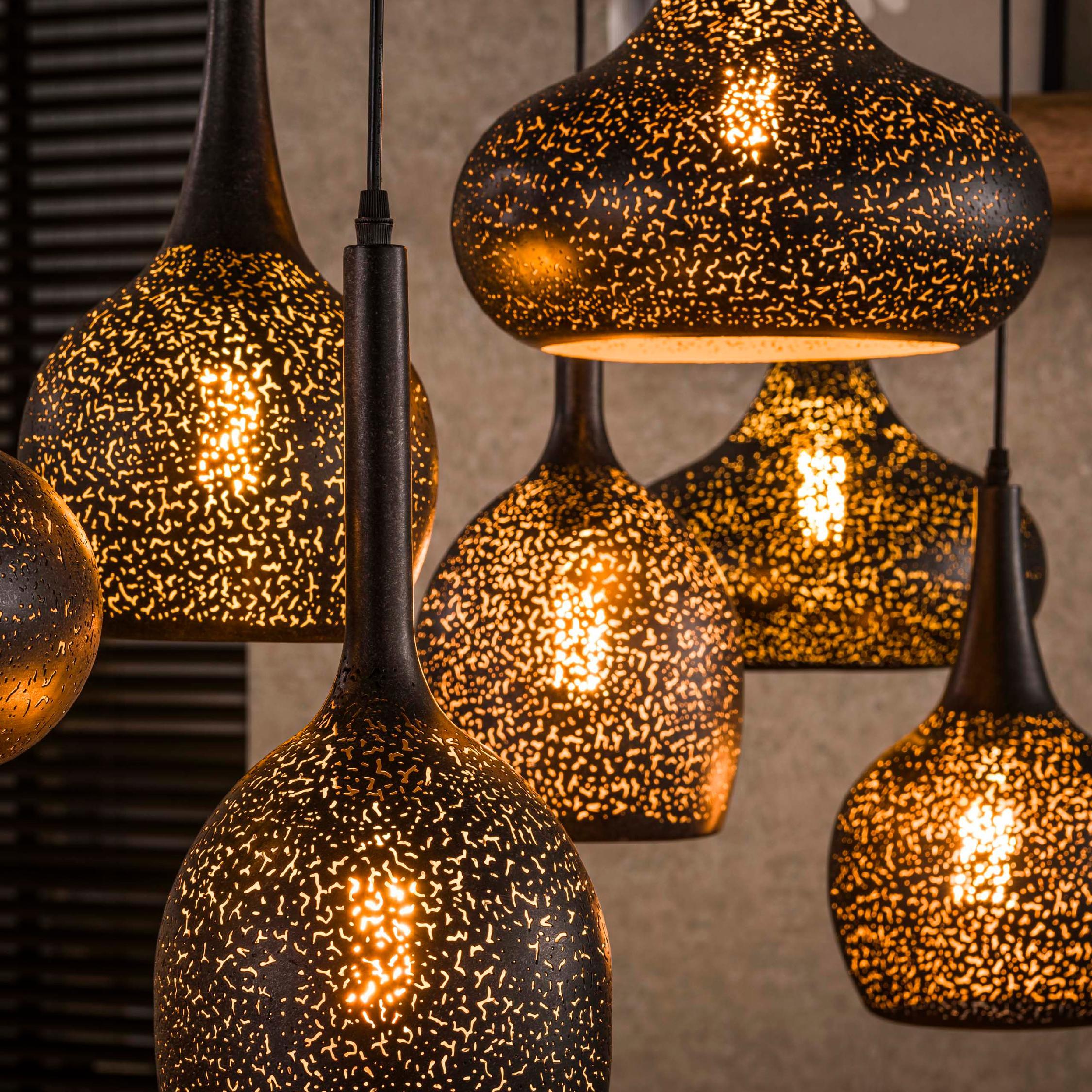 Nest of Nora hanglamp 7 lichts boven eettafel afbeelding 4