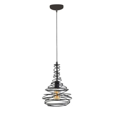 industriële zwarte hanglamp E27 afbeelding 1