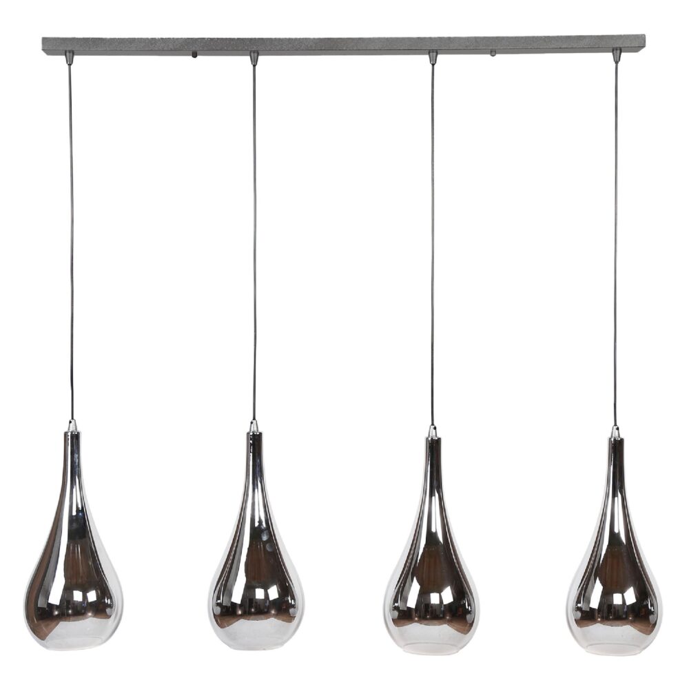 moderne hanglamp 4-lichts boven eettafel afbeelding 1