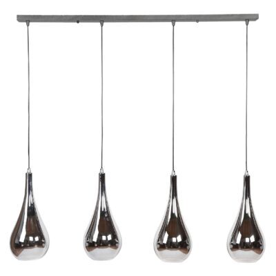 moderne hanglamp 4-lichts boven eettafel afbeelding 1