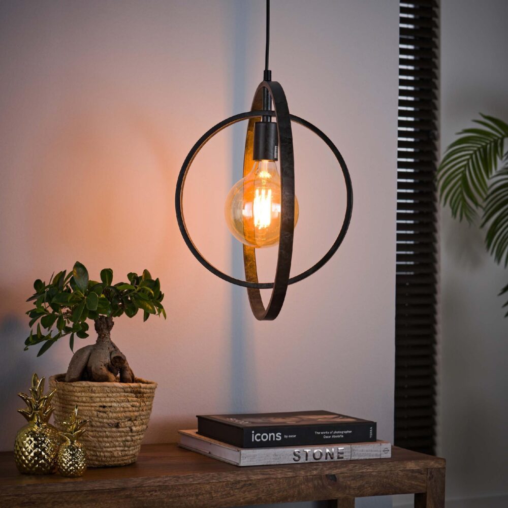 moderne hanglamp Davio charcoal afbeelding 4