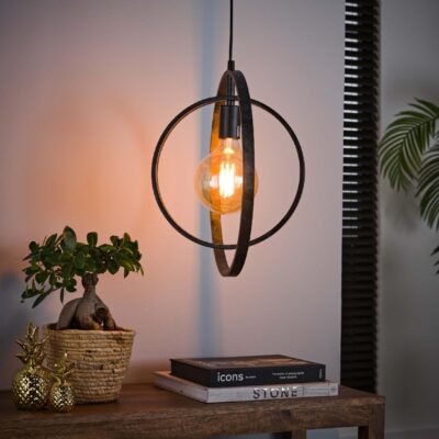 moderne hanglamp Davio charcoal afbeelding 4