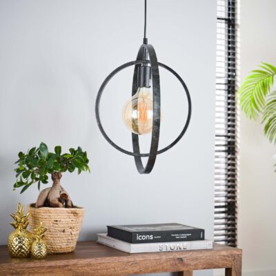 moderne hanglamp Davio charcoal afbeelding 5