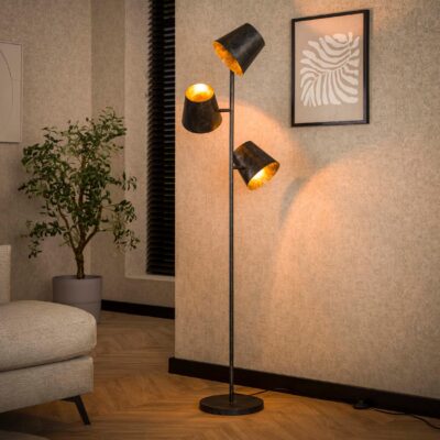 Nest of Nora vloerlamp 3-lichts charcoal afbeelding 3