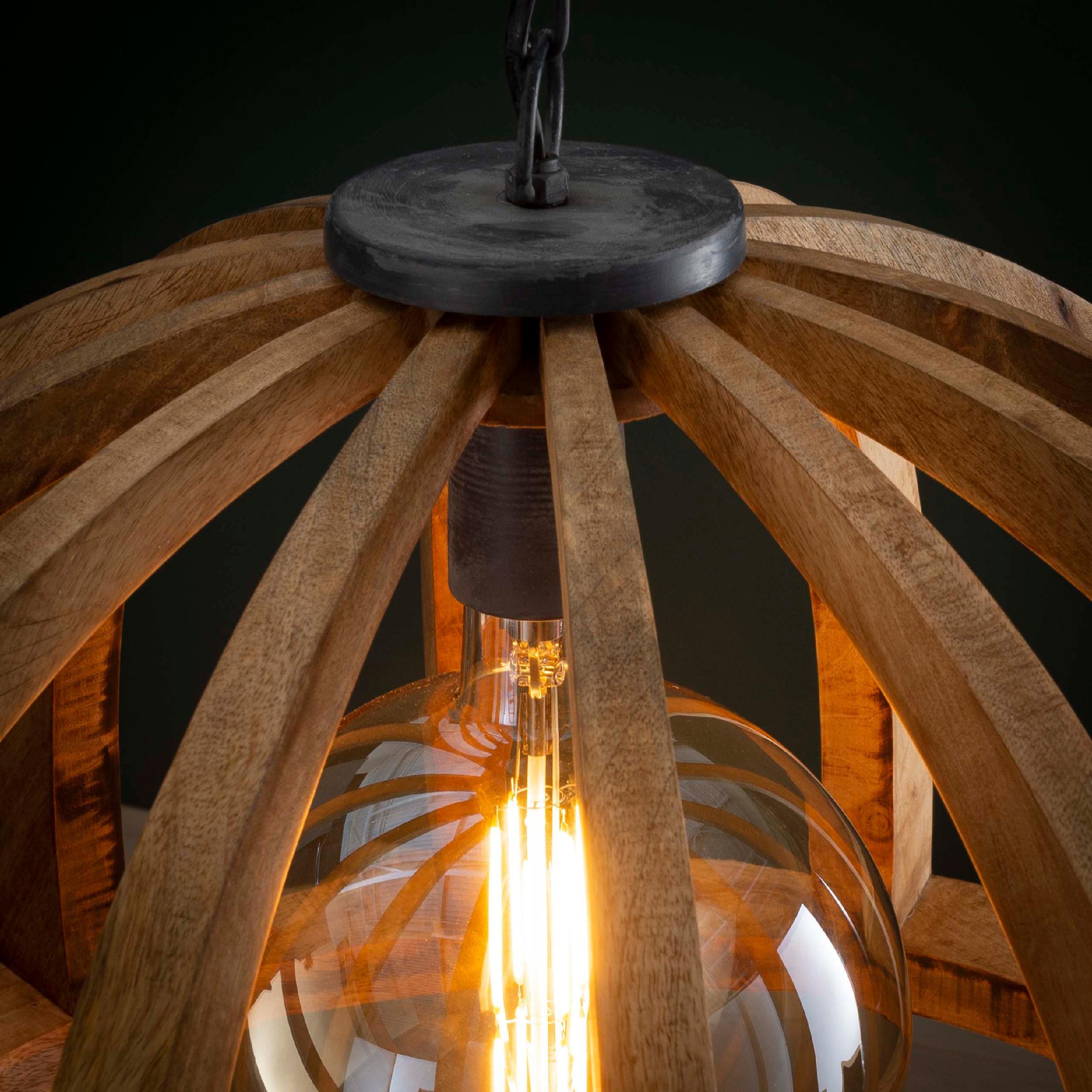 Lenrik mangohouten hanglamp afbeelding 6