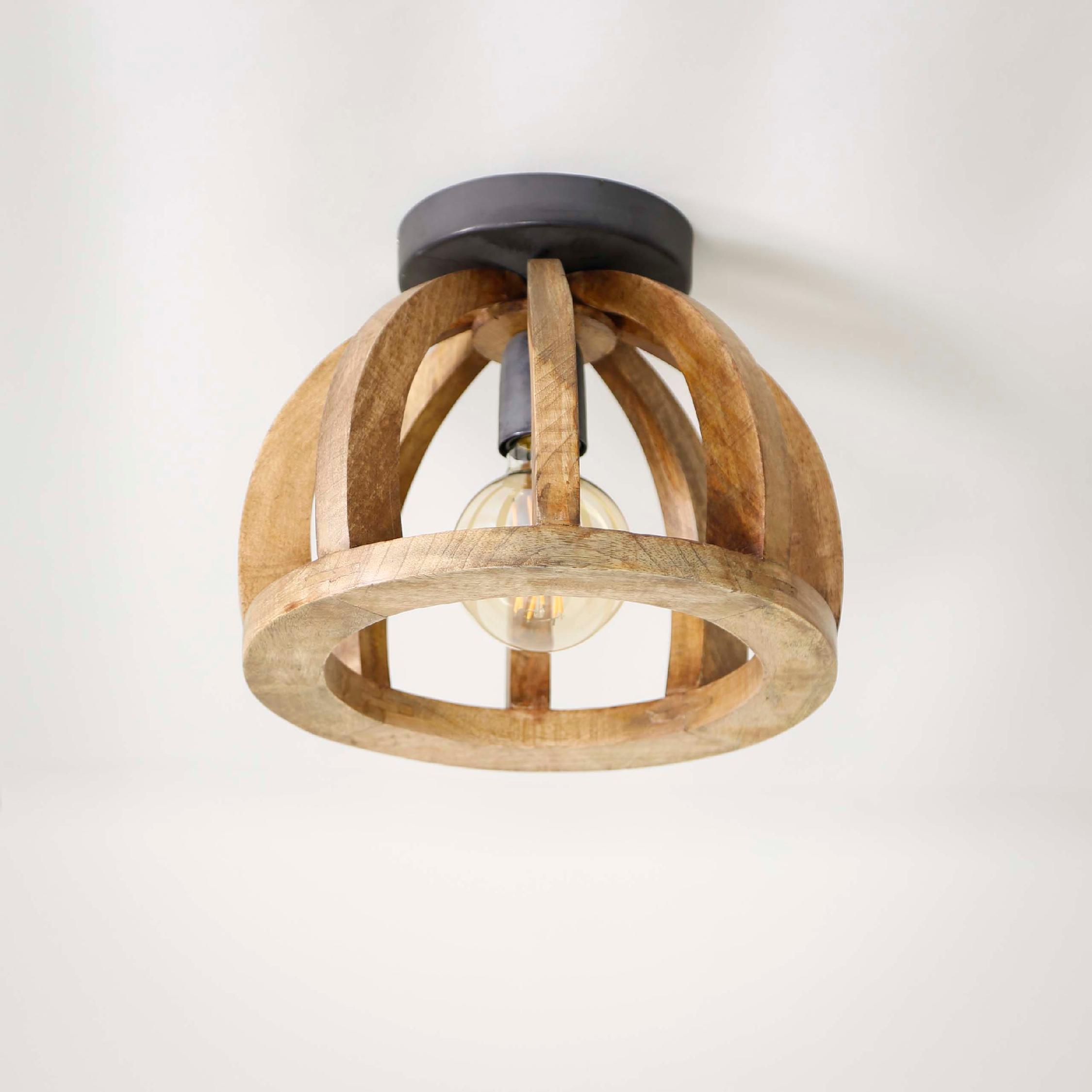 houten plafondlamp Lenrik afbeelding 4