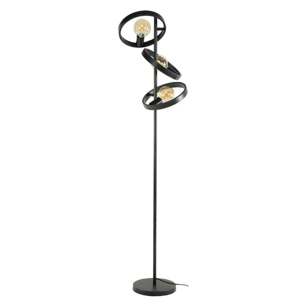 Envi industriële 3-lichts vloerlamp charcoal afbeelding 1