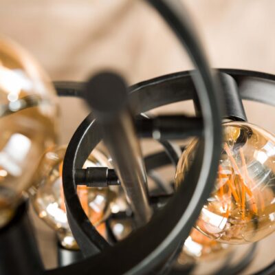 Envi industriële 8-lichts vloerlamp charcoal afbeelding 5