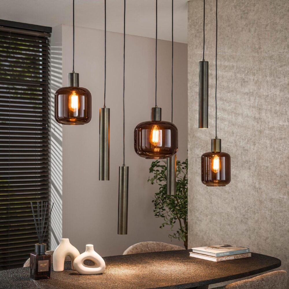 Nari 7-lichts hanglamp eettafel afbeelding 3