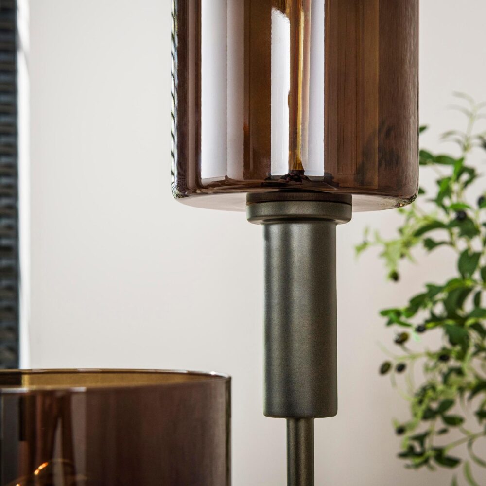 vloerlamp Vara 3-lichts donkerbruin afbeelding 5