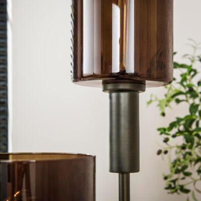 vloerlamp Vara 3-lichts donkerbruin afbeelding 5