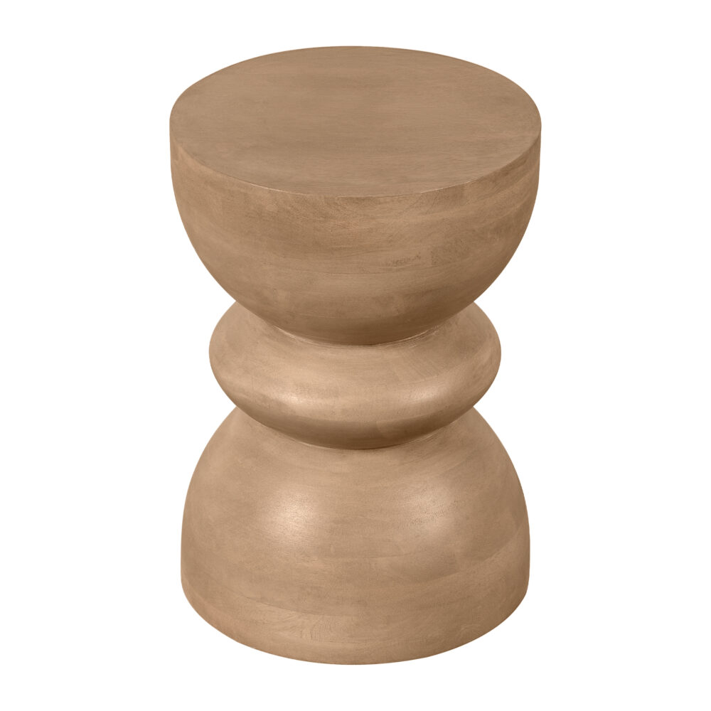 Bijzettafel Luis, gestapeld bijzettafeltje, tafeltje, bijzettafel hout, bijzettafel mangohout, mangohout naturel mat, Bijzettafel, bijzettafel rond, bijzettafeltje,