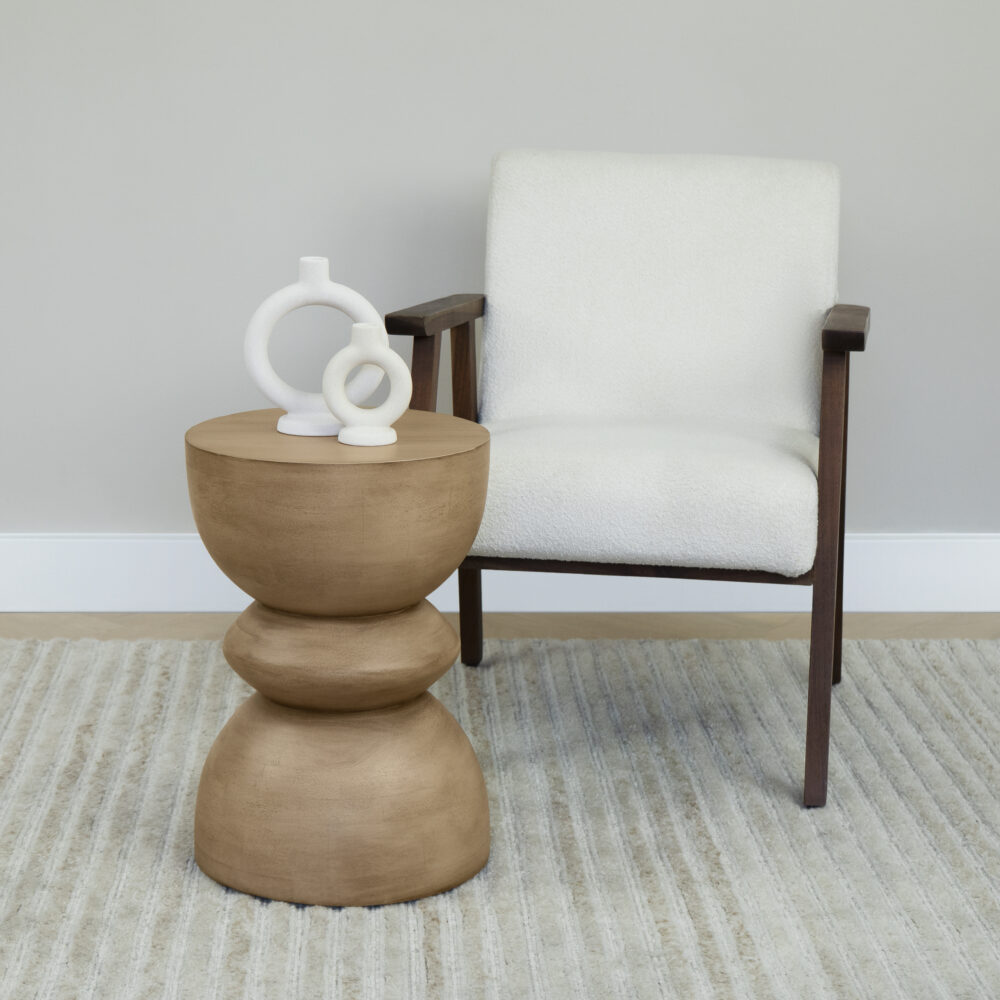 Bijzettafel Luis, gestapeld bijzettafeltje, tafeltje, bijzettafel hout, bijzettafel mangohout, mangohout naturel mat, Bijzettafel, bijzettafel rond, bijzettafeltje,