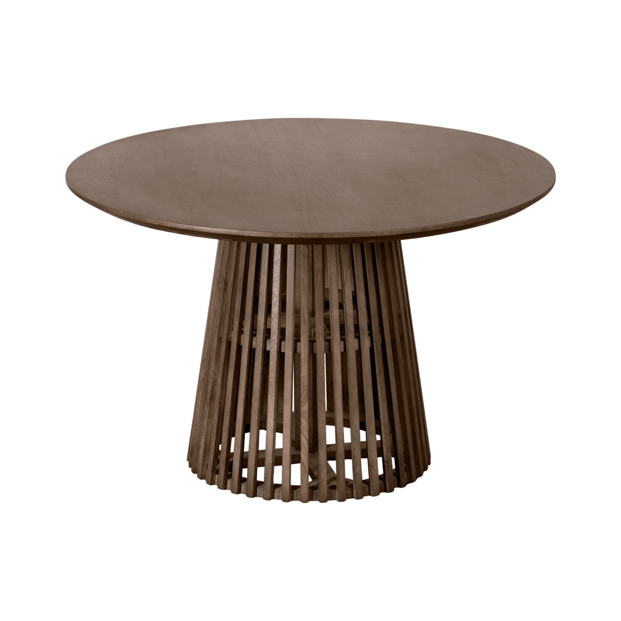 Lewis & Loft Eettafel Levi - Rond - FSC® gecertificeerd mangohout - Ø120 cm - Bruin