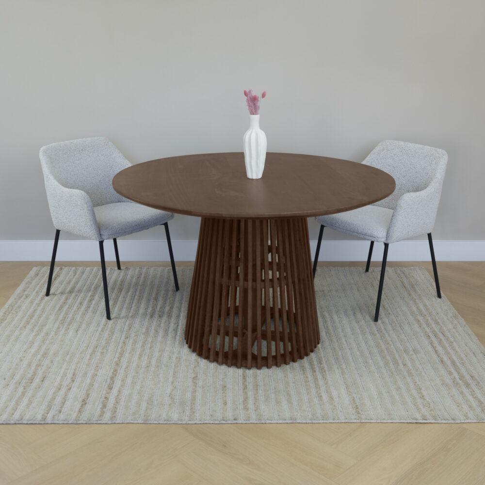 Lewis & Loft ronde eettafel Levi, eettafel rond 120 cm, ronde eettafel Levi, Eettafel Levi, ronde eettafel, mangohout eettafel, eettafel rond, tafel, eettafel,