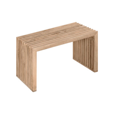 Halbankje, houten schoenenbankje, schoenenbankje, halbankje hout, schoenenbank, bankje,