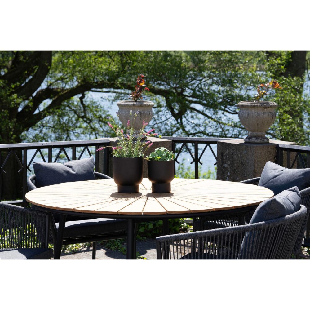 zwarte metalen bloempotten set van 2 afbeelding 6