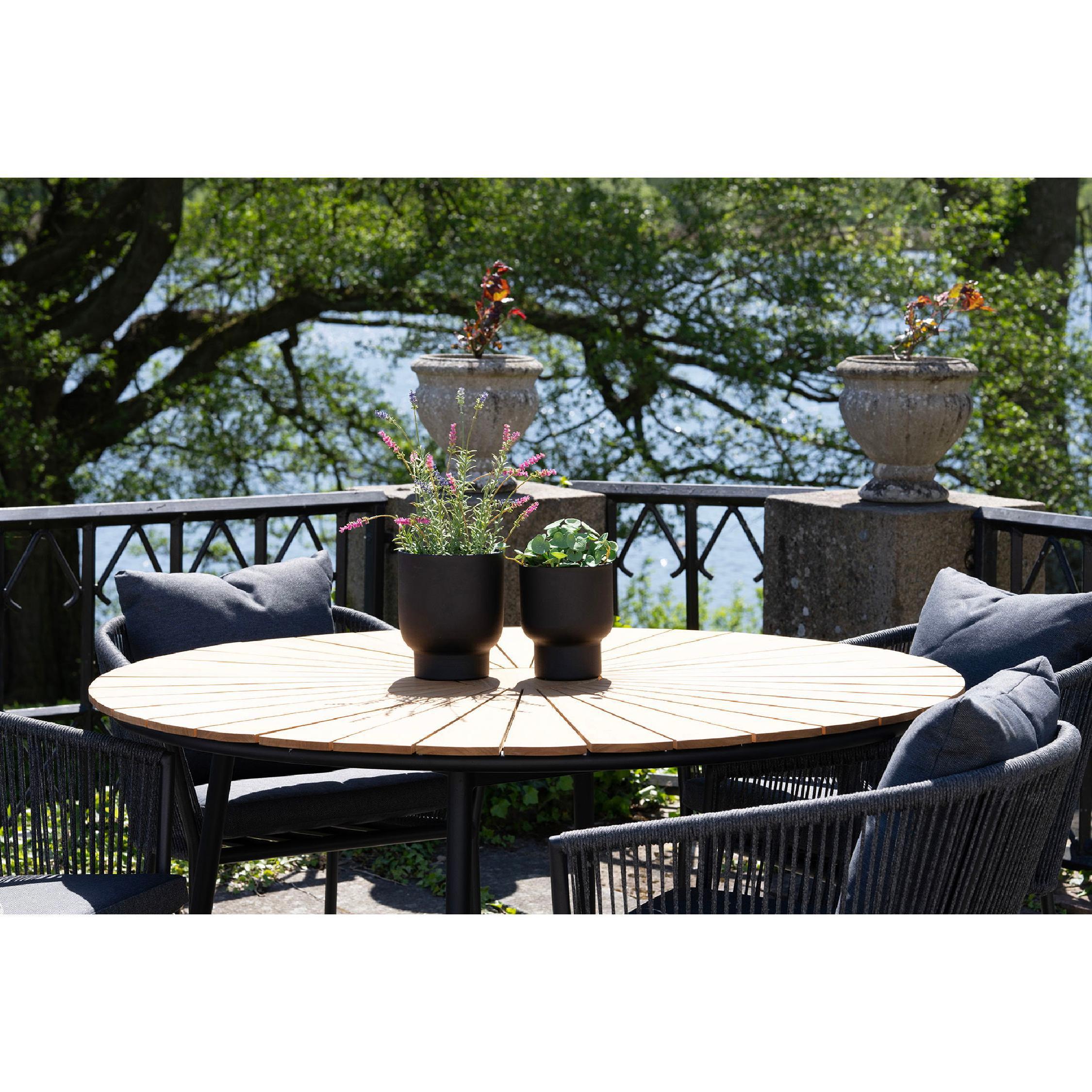 zwarte metalen bloempotten set van 2 afbeelding 6