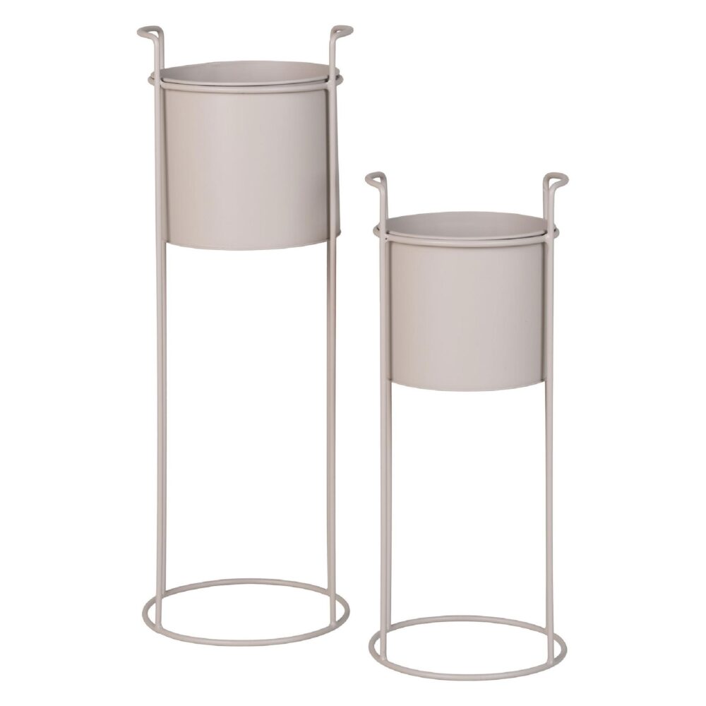 plantenstandaard set van 2 sand afbeelding 1