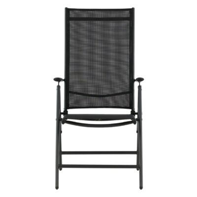 inklapbare verstelbare tuinstoelen zwart afbeelding 2
