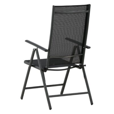 inklapbare verstelbare tuinstoelen zwart afbeelding 7