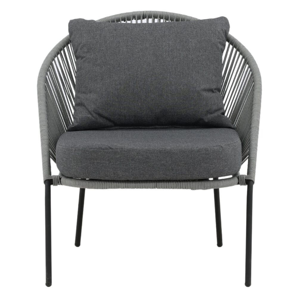 grijze loungestoel voor buiten afbeelding 1