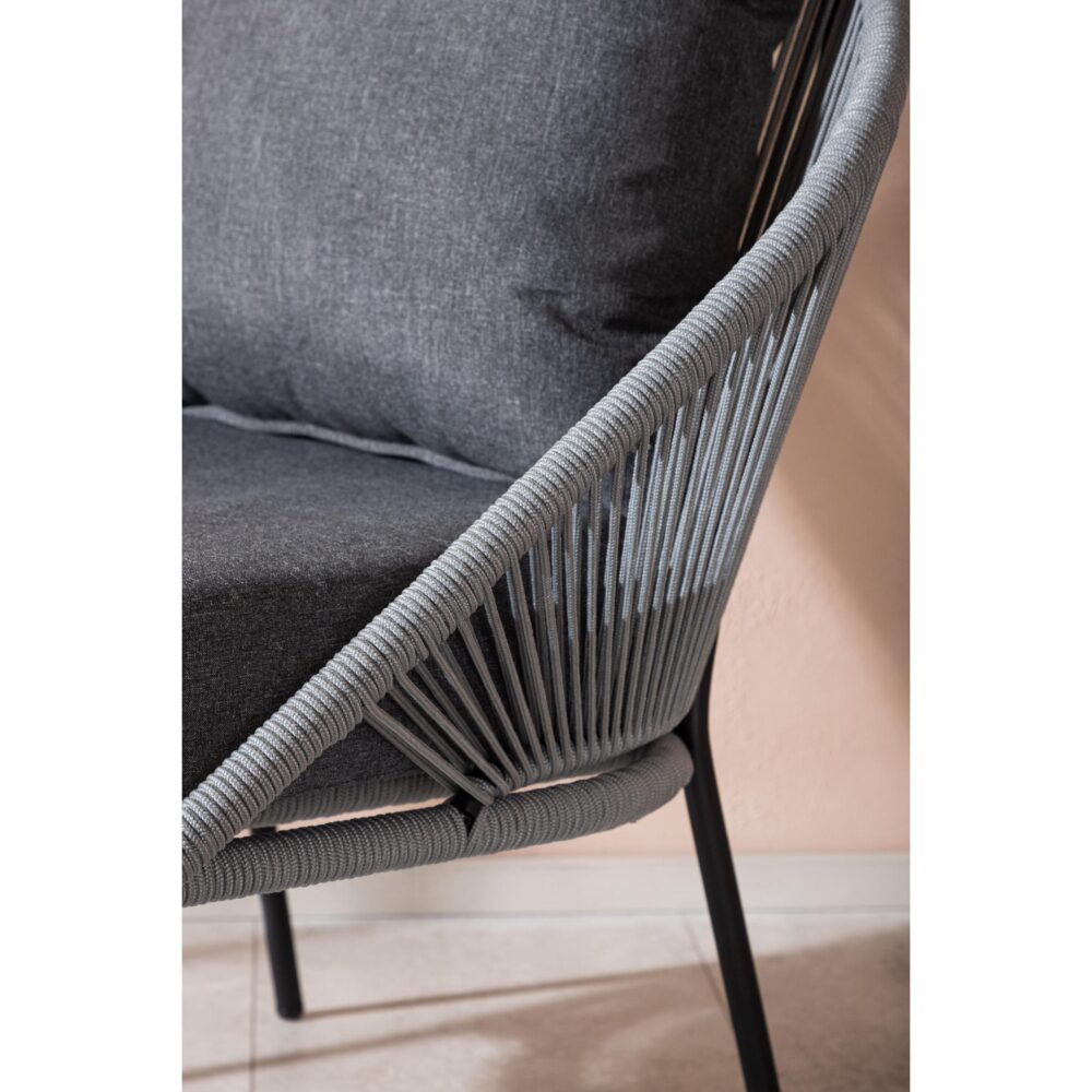 grijze loungestoel voor buiten afbeelding 9