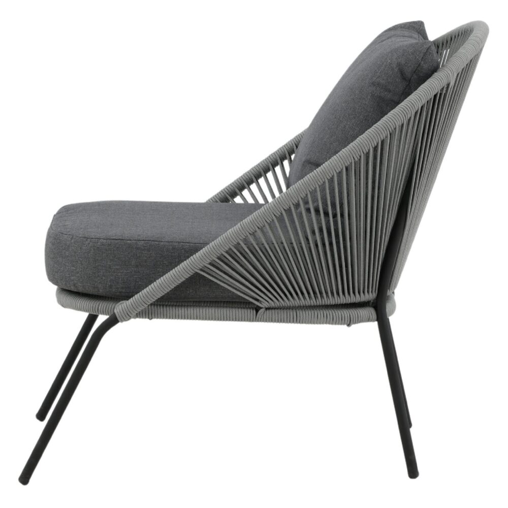 grijze loungestoel voor buiten afbeelding 4