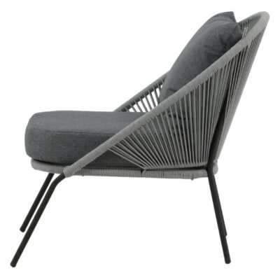 grijze loungestoel voor buiten afbeelding 4