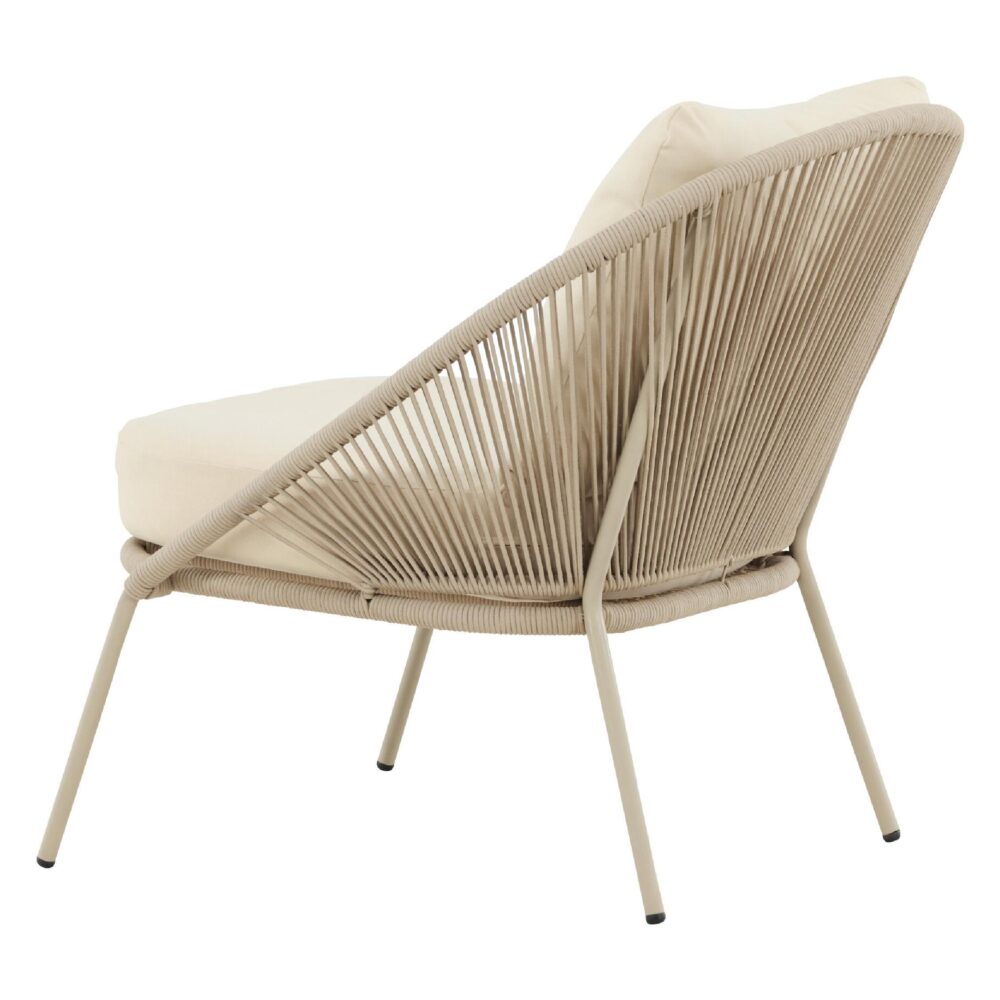 beige loungestoel voor buiten afbeelding 5