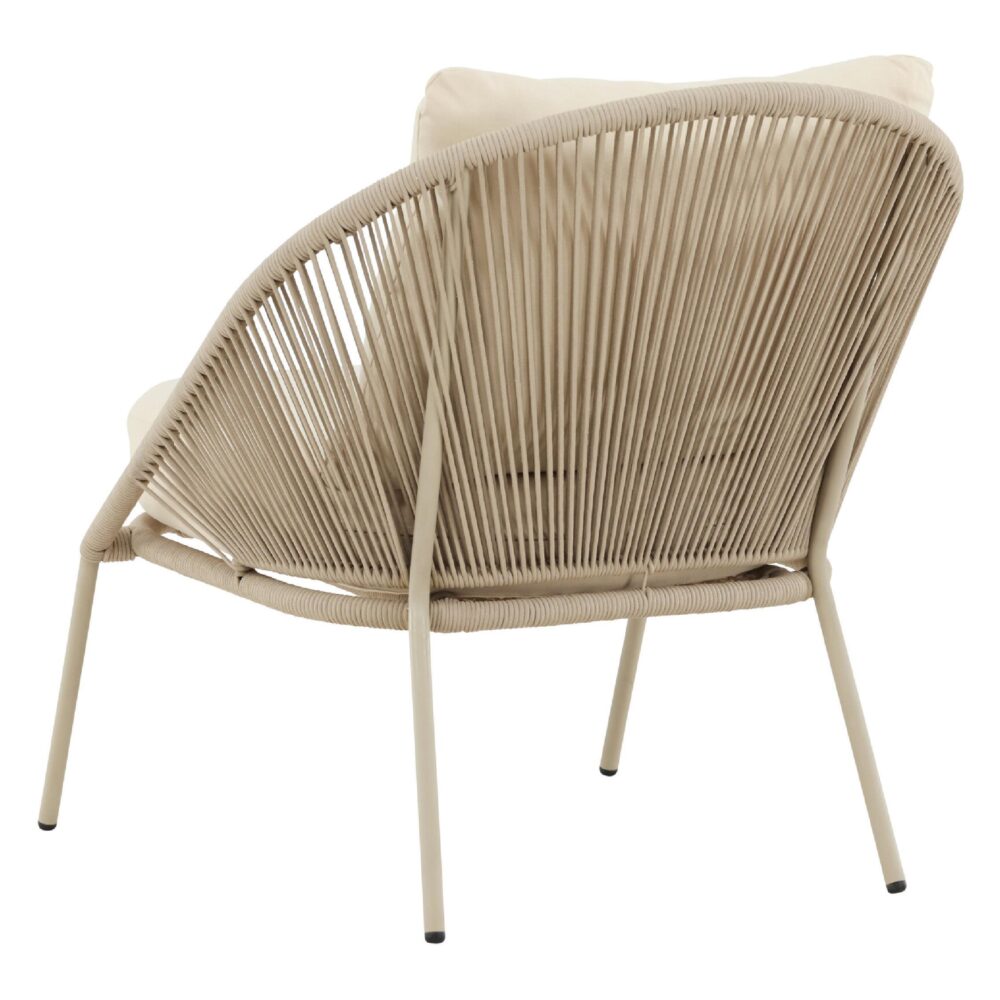 beige loungestoel voor buiten afbeelding 6