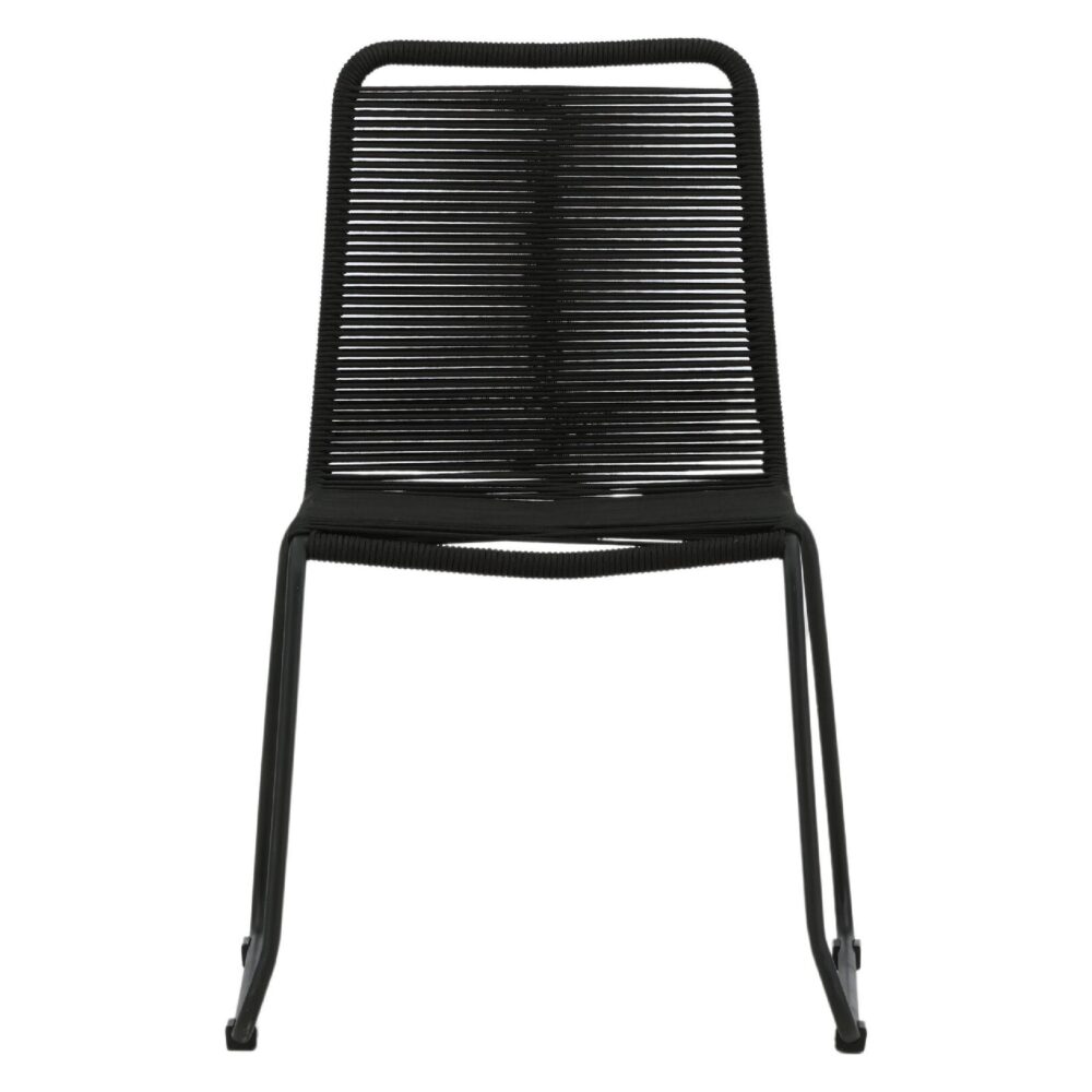 Nest of Nora stapelbare zwarte tuinstoelen afbeelding 2