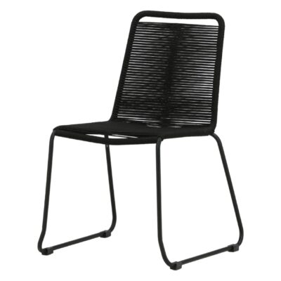 Nest of Nora stapelbare zwarte tuinstoelen afbeelding 3