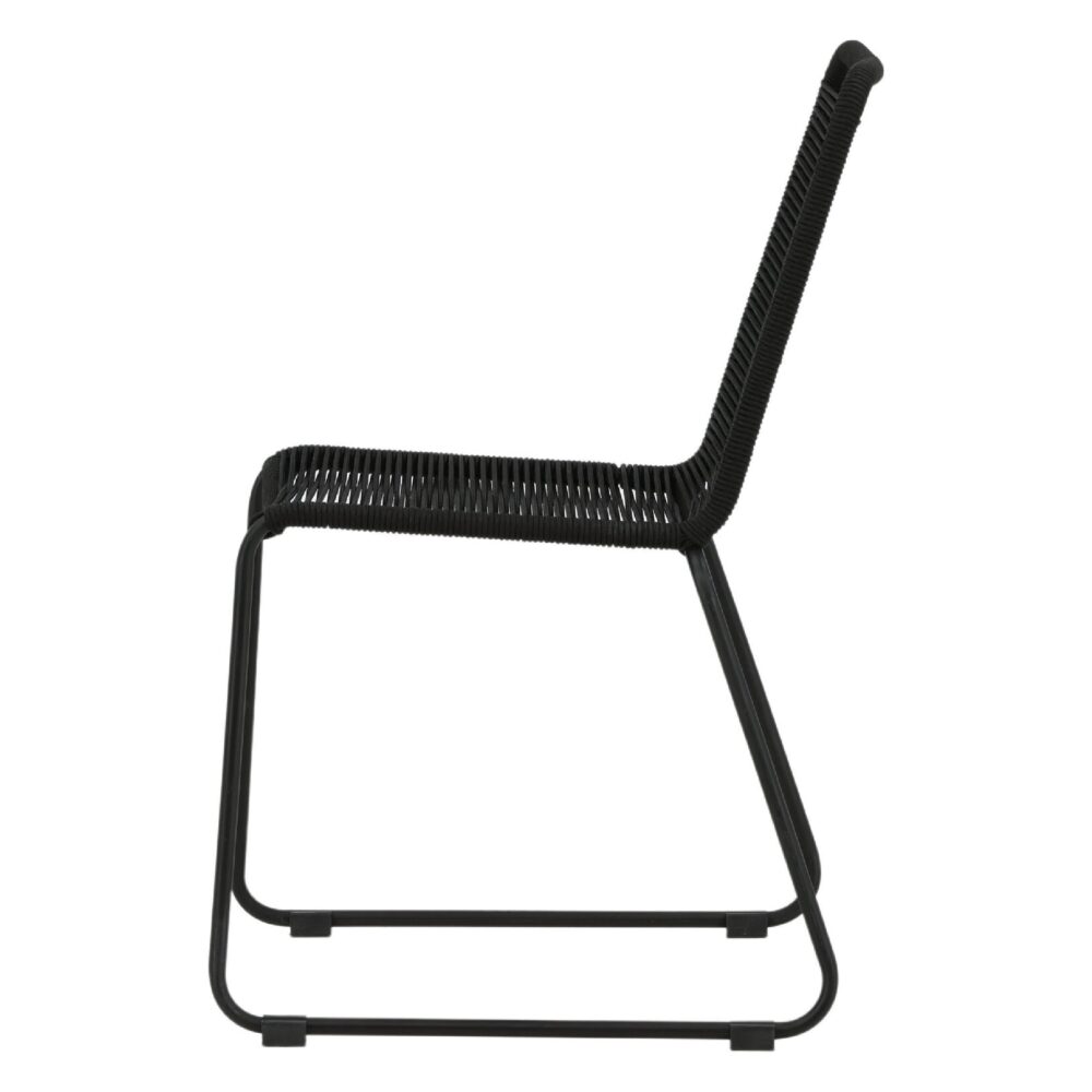 Nest of Nora stapelbare zwarte tuinstoelen afbeelding 5