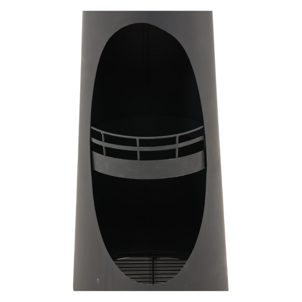 zwarte stalen vuurkorf tuinhaard afbeelding 4