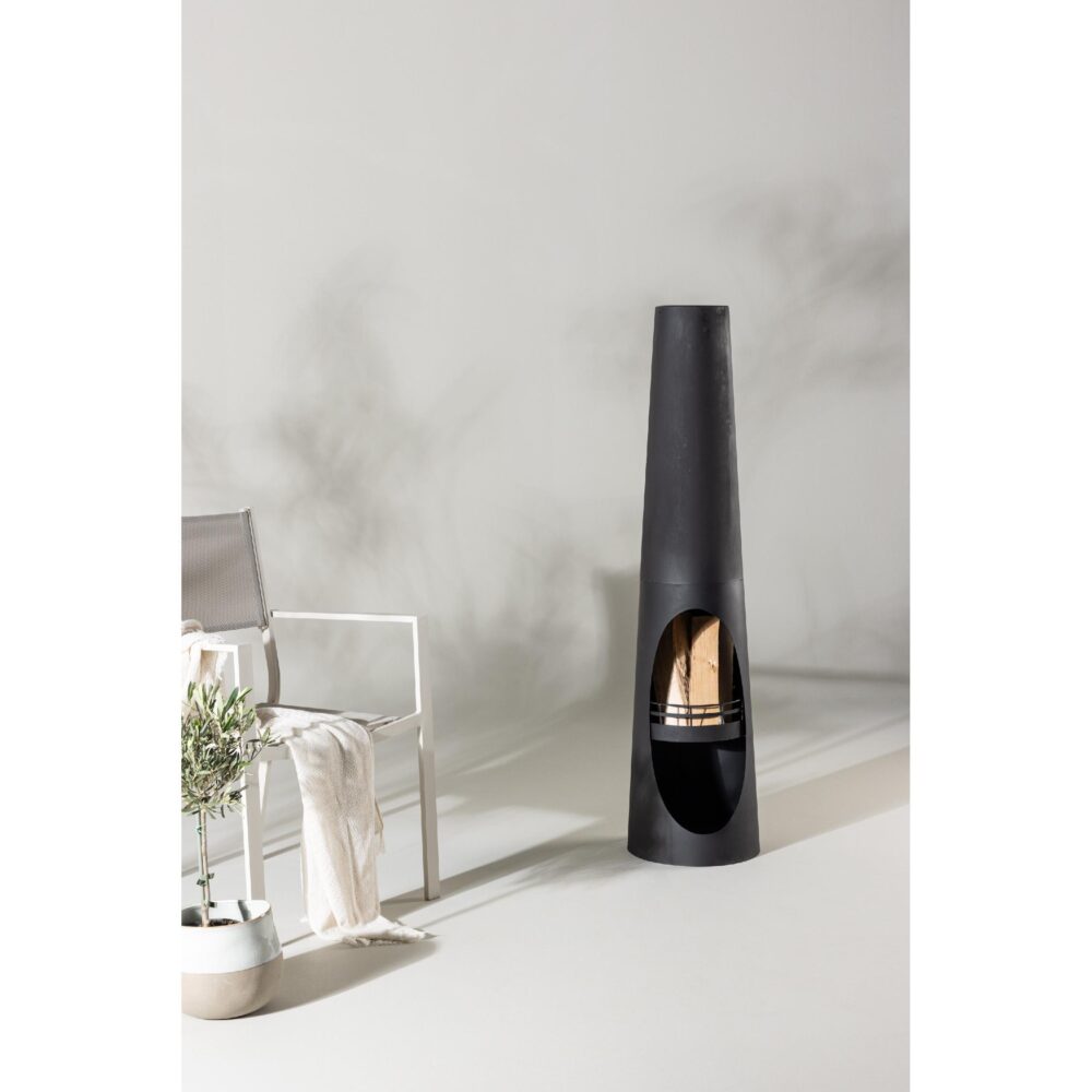 zwarte stalen vuurkorf tuinhaard afbeelding 7