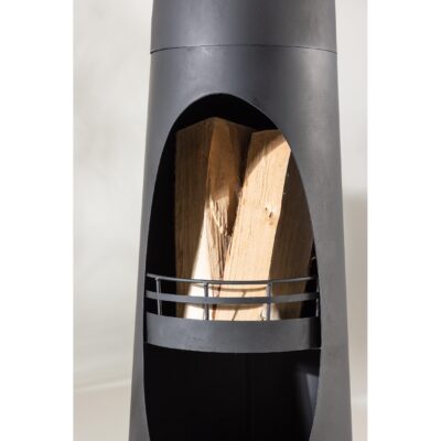 zwarte stalen vuurkorf tuinhaard afbeelding 8