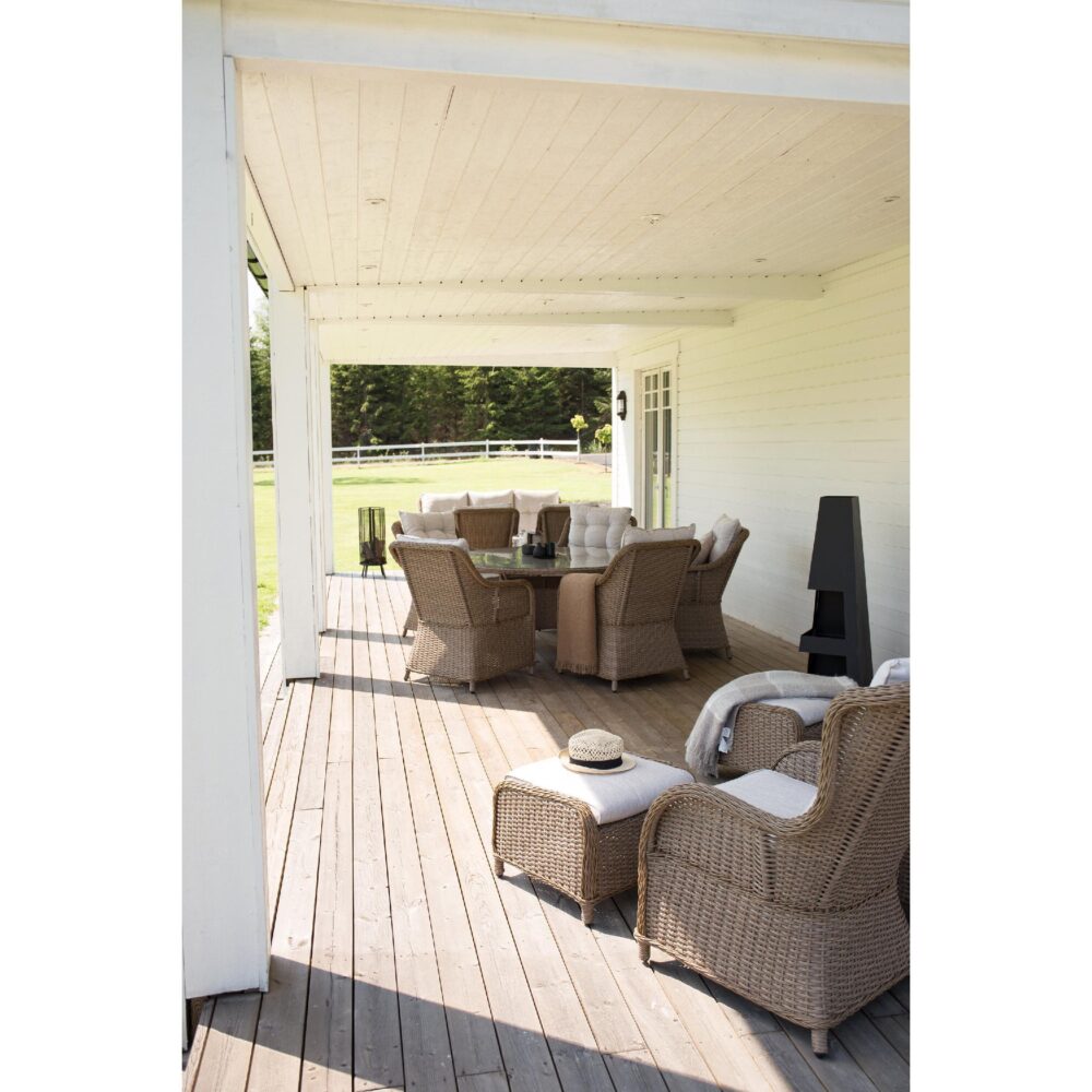 zwarte stalen terrashaard vuurkorf afbeelding 2