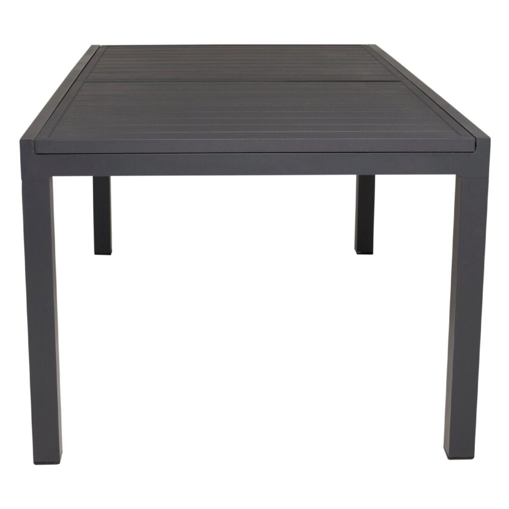 uitschuifbare aluminium tuintafel zwart afbeelding 2