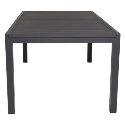 uitschuifbare aluminium tuintafel zwart afbeelding 2