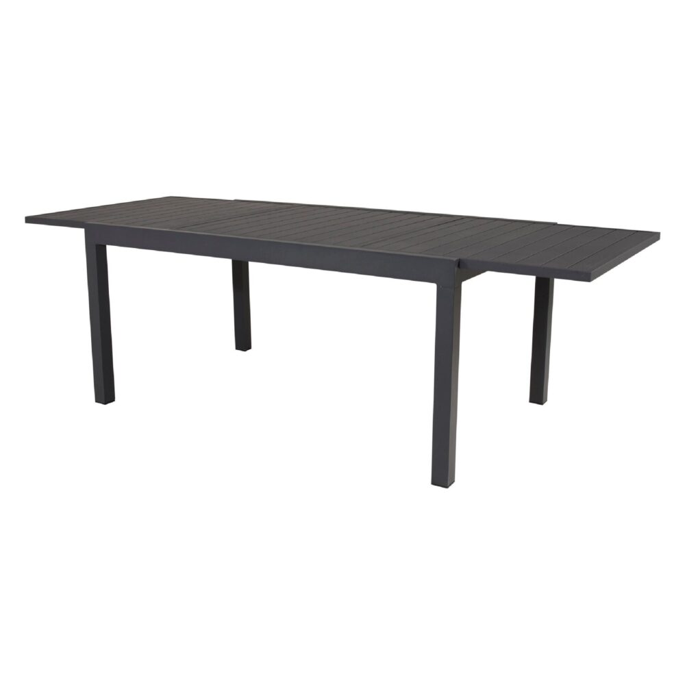 uitschuifbare aluminium tuintafel zwart afbeelding 6