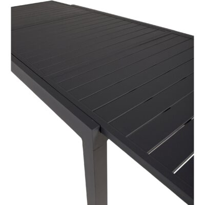 uitschuifbare aluminium tuintafel zwart afbeelding 7