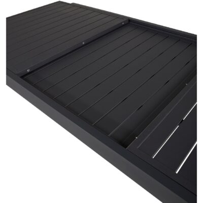 uitschuifbare aluminium tuintafel zwart afbeelding 8